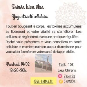 Soirée yoga et santé cellulaire centrée sur la détox et l'immunité 